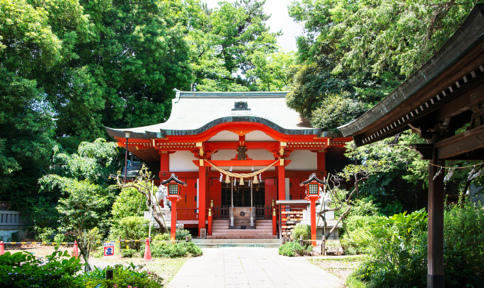 熊野神社（610m）